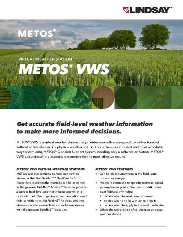 METOS Virtual Weather Station Fact Sheet